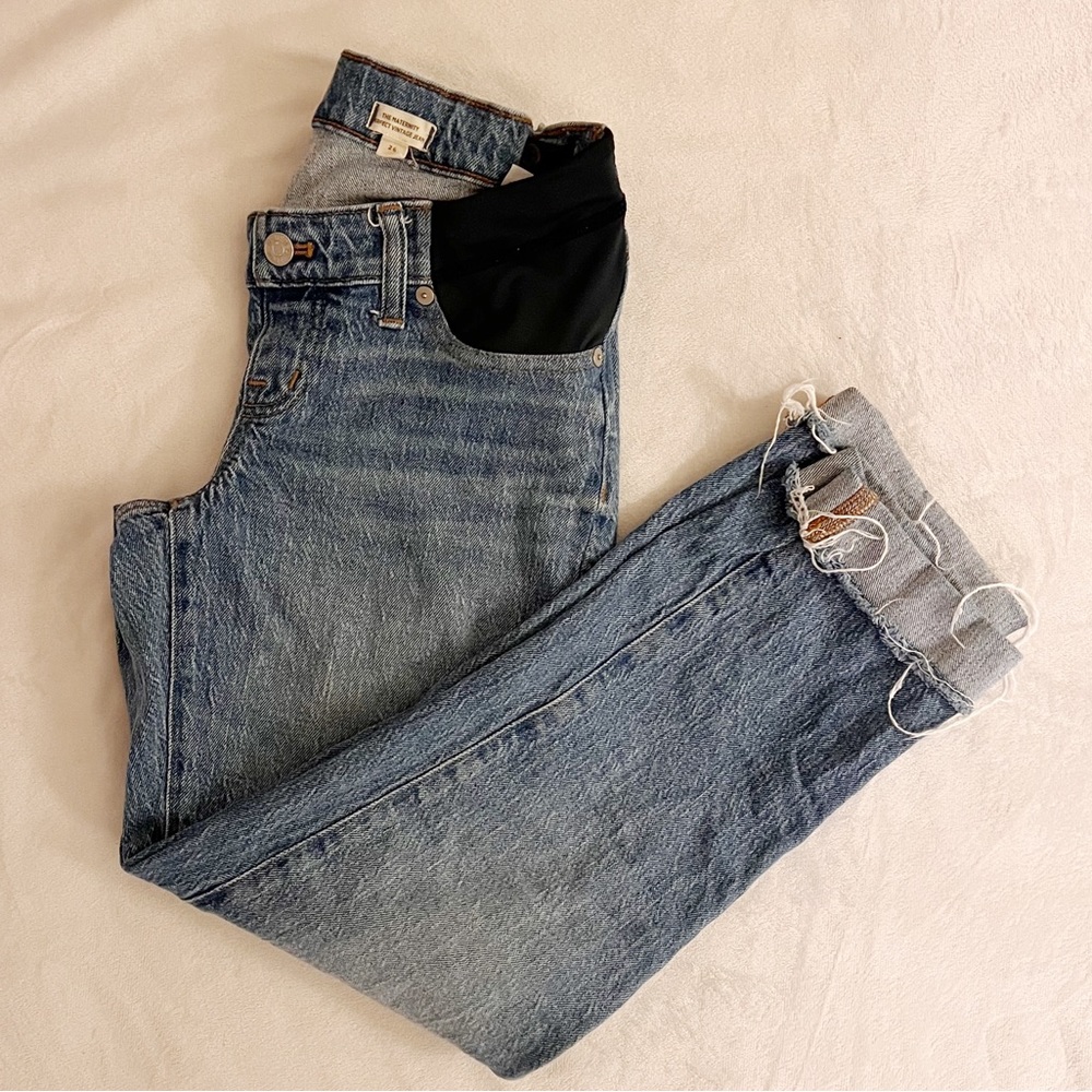Maternity Side-Panel Perfect Vintage Maternity Jeans in Enmore Wash, 26